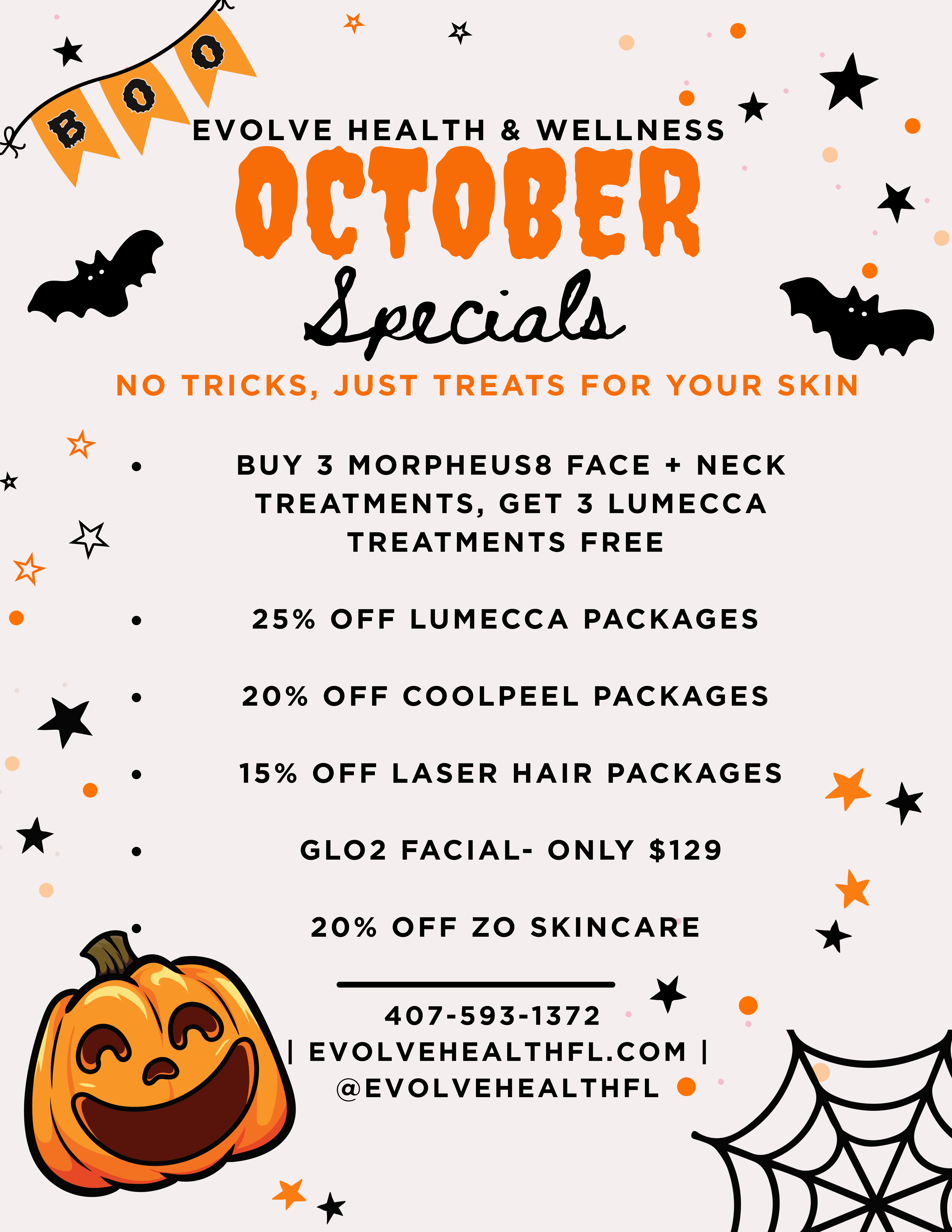 October Specials at Evolve Health & Wellness: Get Your Holiday Skin Ready Now!