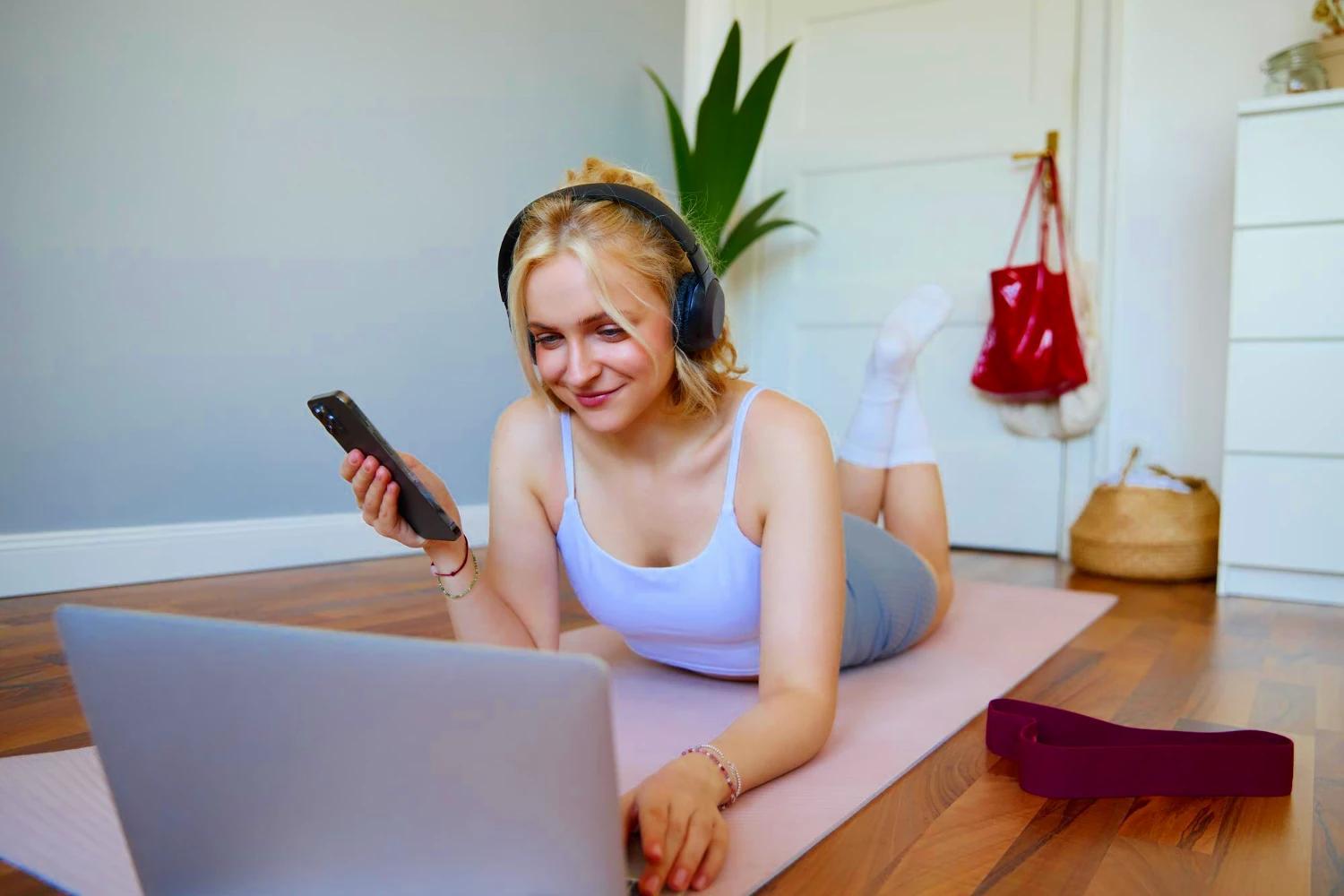 Patient enjoying a virtual telehealth consultation with a healthcare provider on a tablet from the comfort of home Patient enjoying a virtual telehealth consultation with a healthcare provider on a tablet from the comfort of home