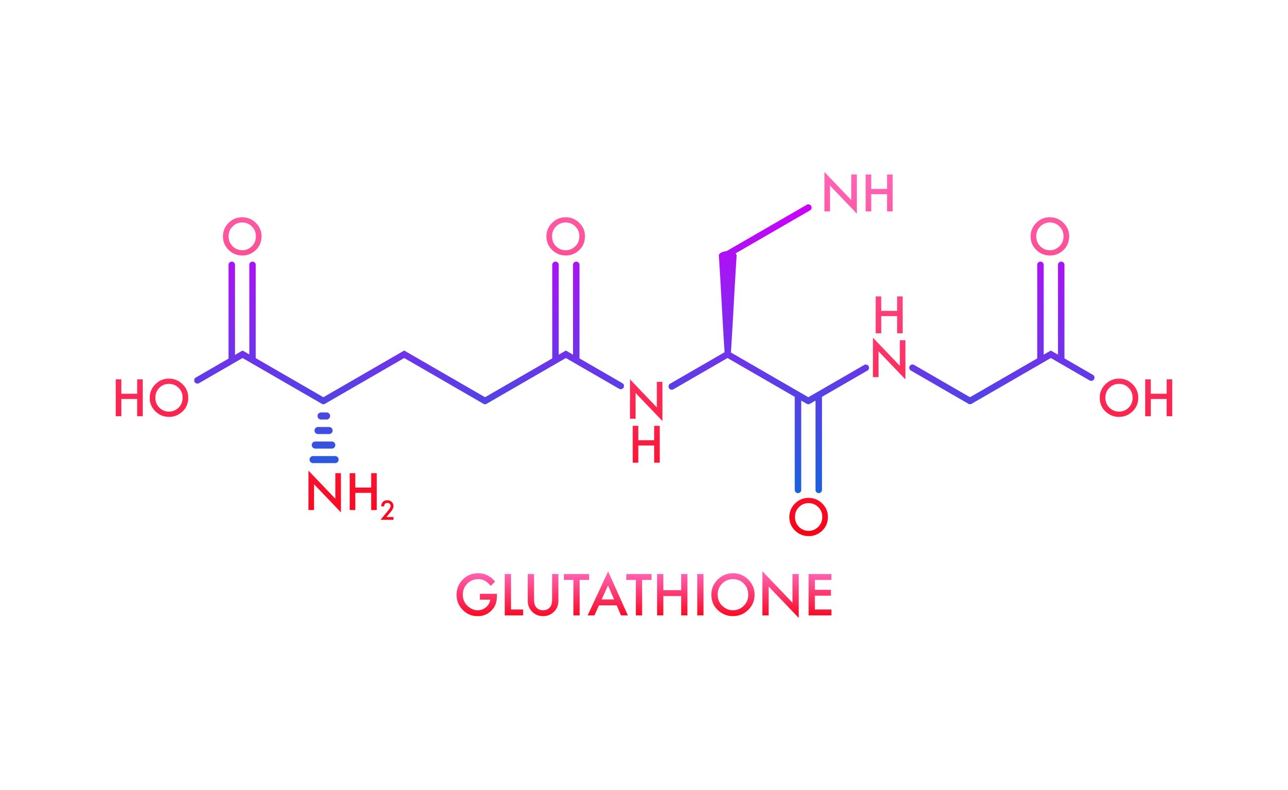 glutathione molecule for iv drip therapy