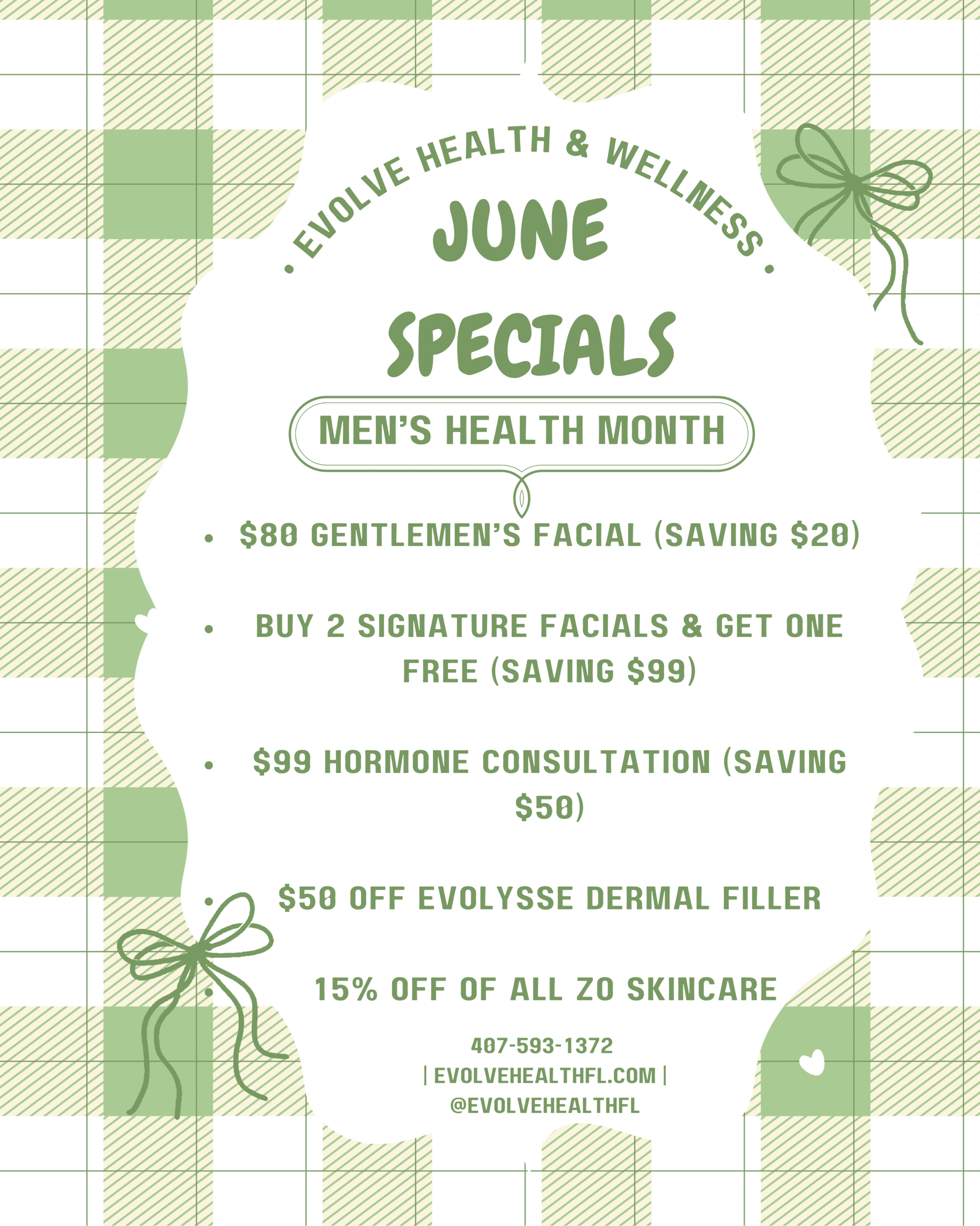 june specials saint cloud evolve health and wellness